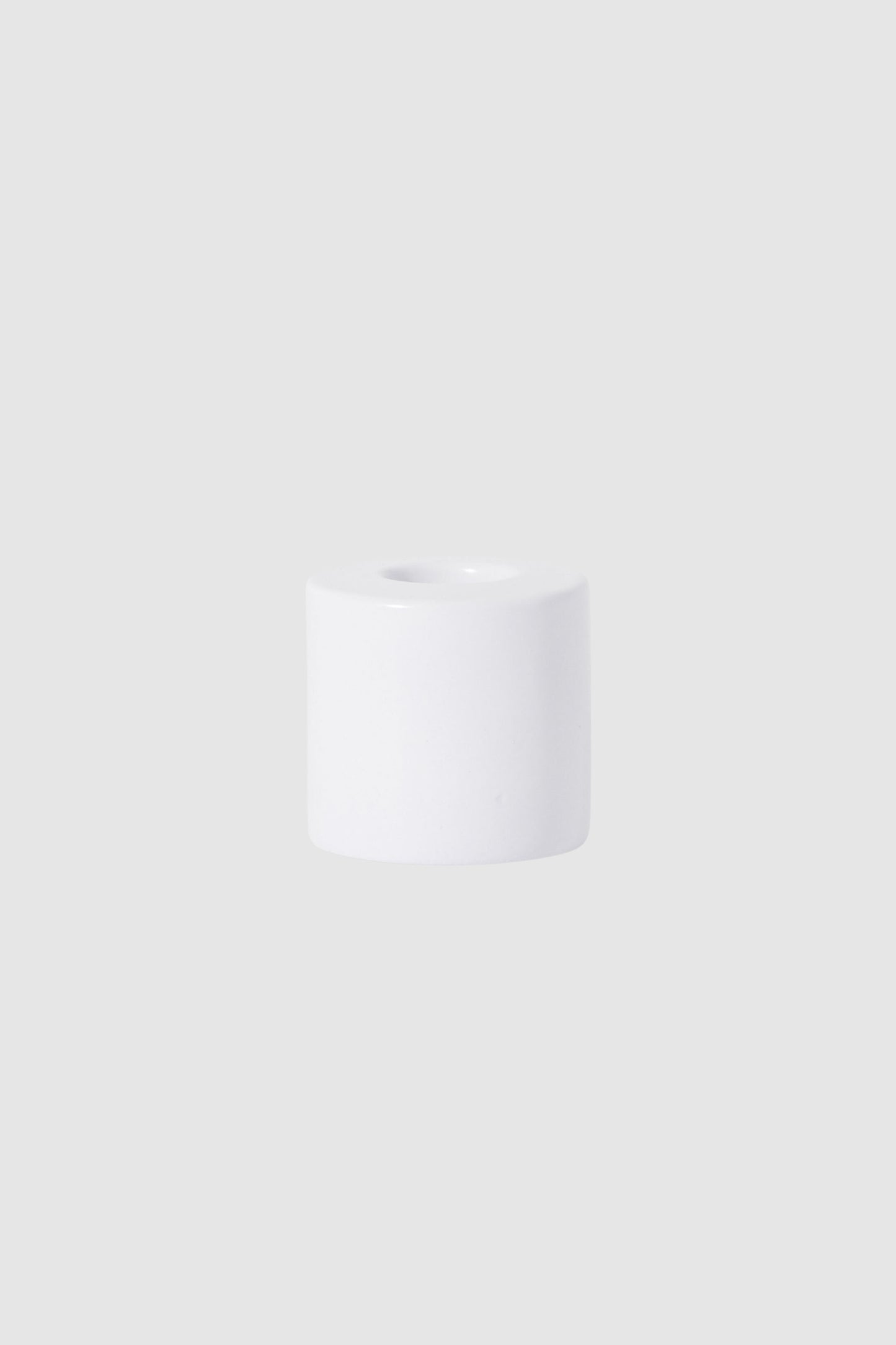 Ceramic Candle Holder Sml (White)