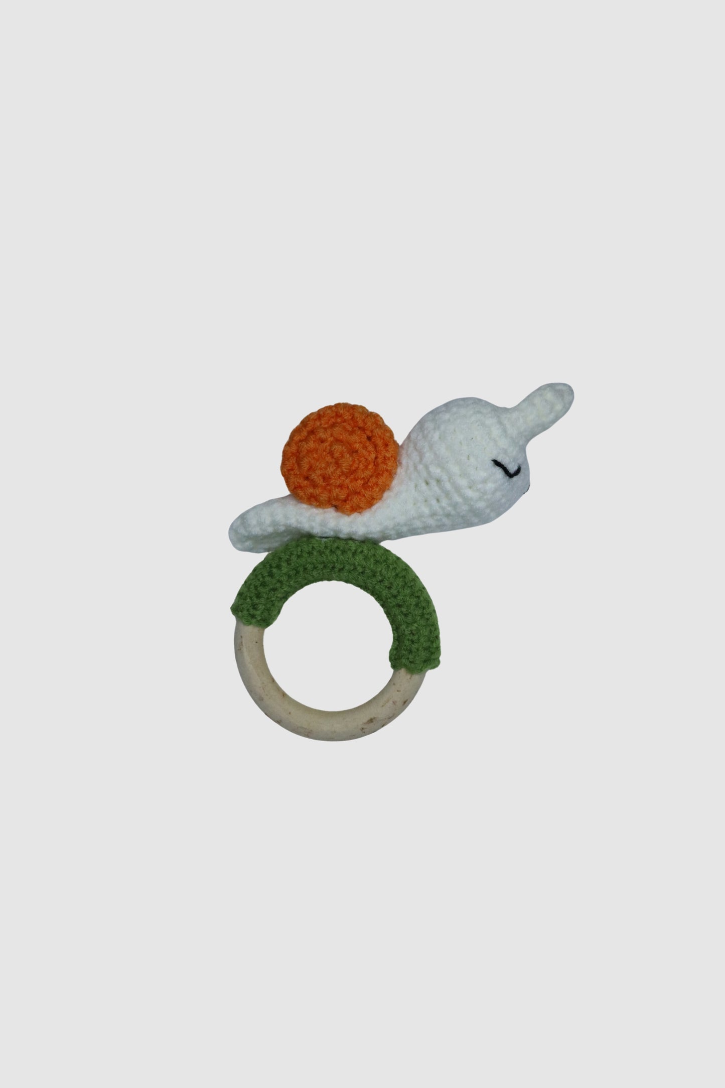 Crochet Rattle (Snail)