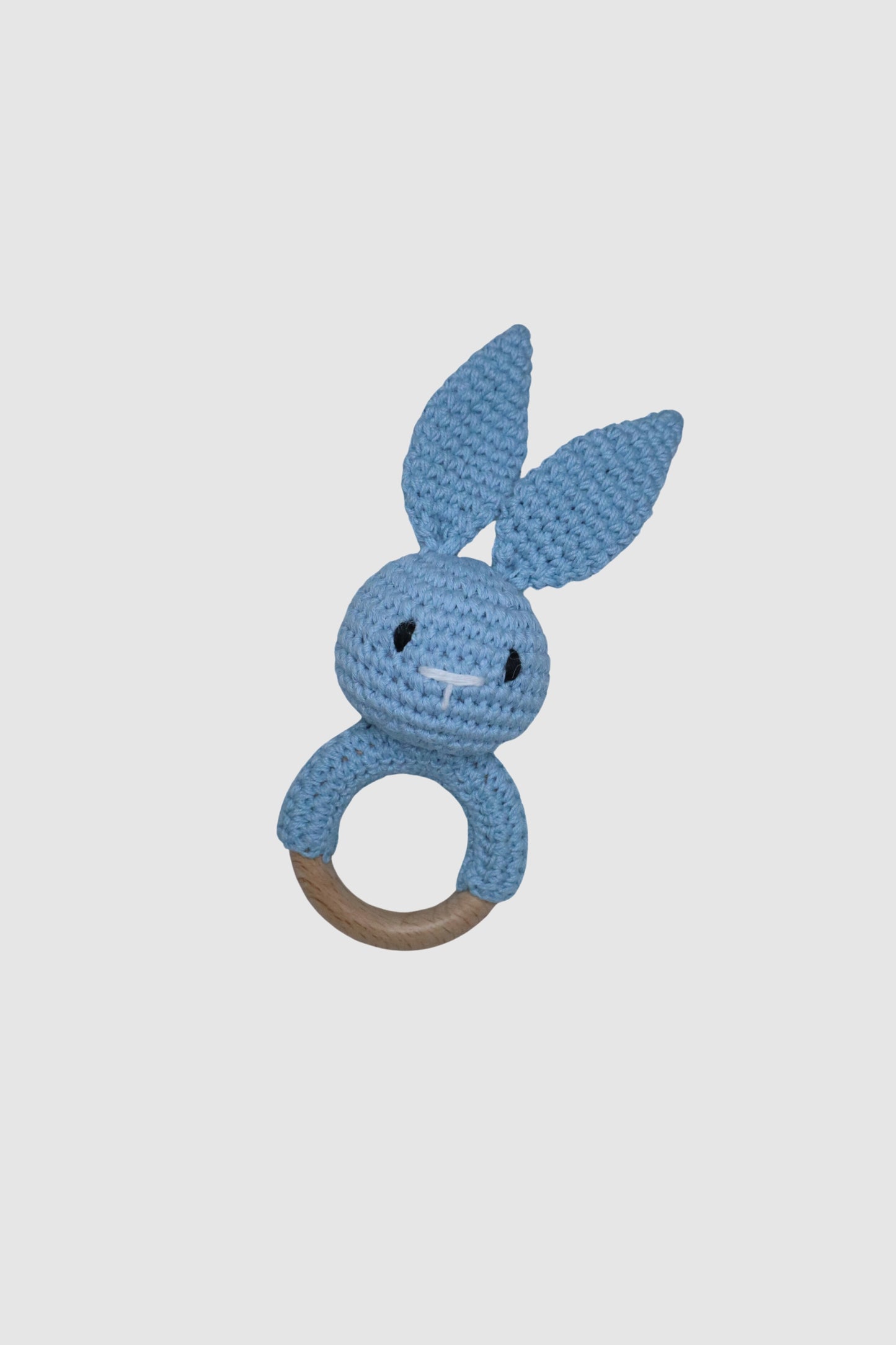 Crochet Rattle (Blue Bunny)