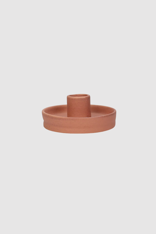 Flat Dish Candle Holder (Terracotta)
