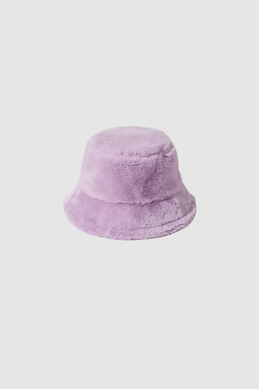 Furry Bucket Hat (Lavendar)