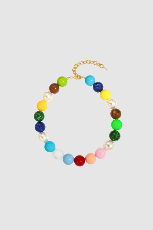Resin Bead Necklace (Multi)