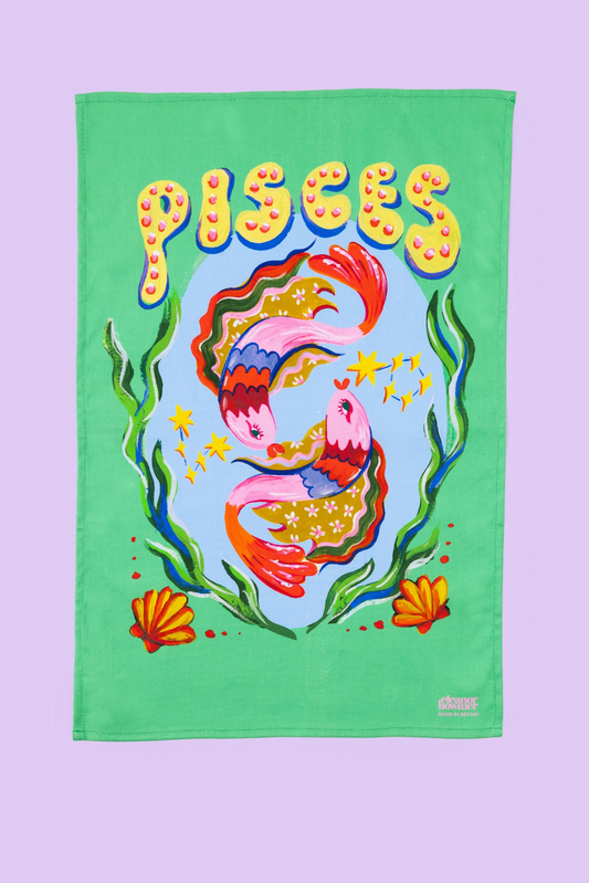 Zodiac Tea Towel (Pisces)