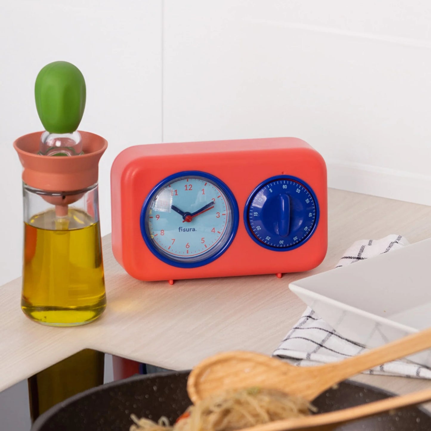 Retro Kitchen Timer (Red)