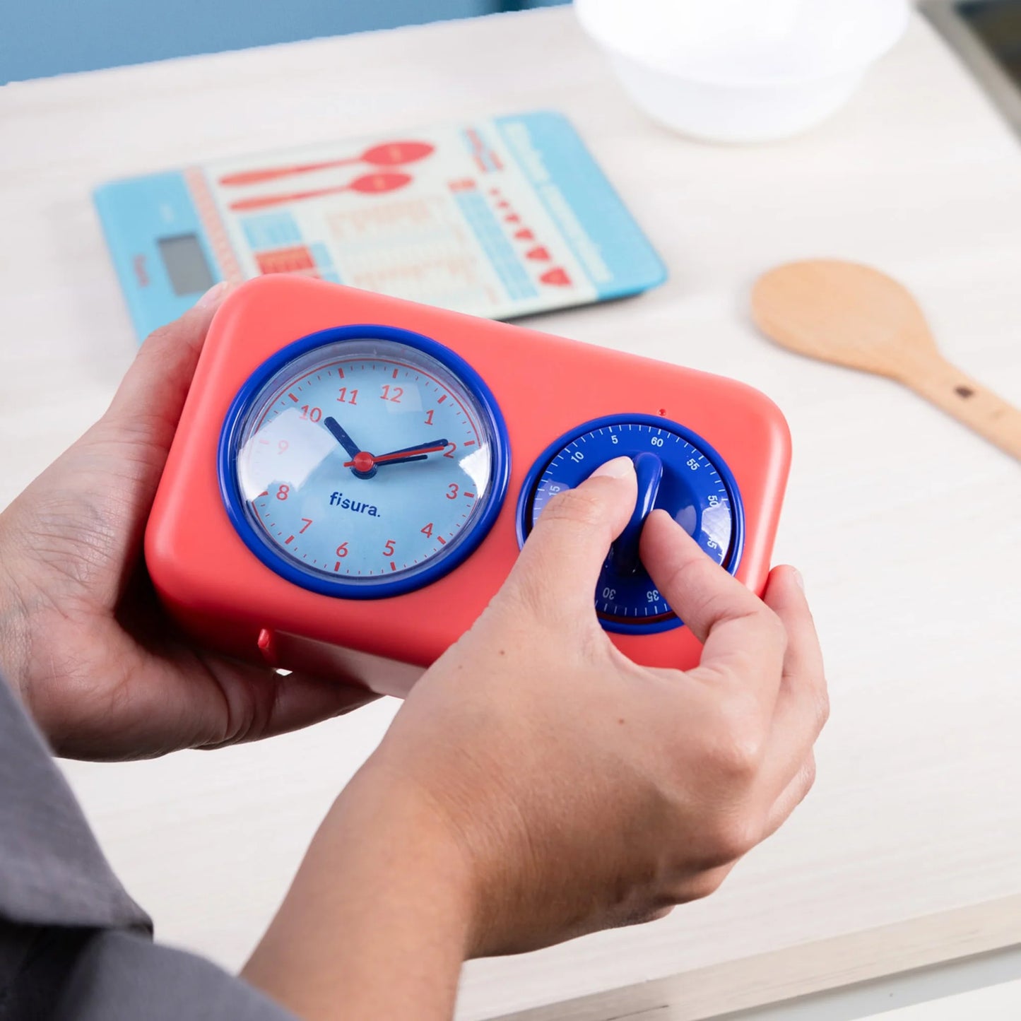 Retro Kitchen Timer (Red)