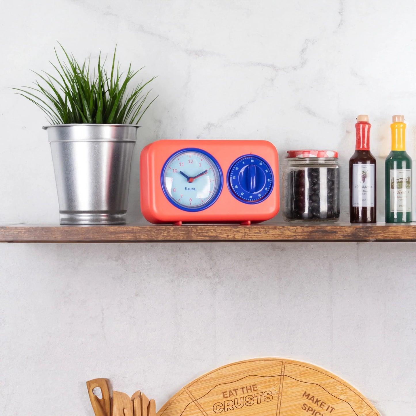 Retro Kitchen Timer (Red)