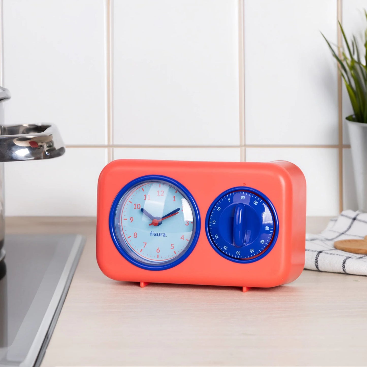 Retro Kitchen Timer (Red)