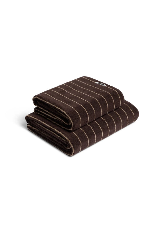 Bath Towel (Espresso Stripes)