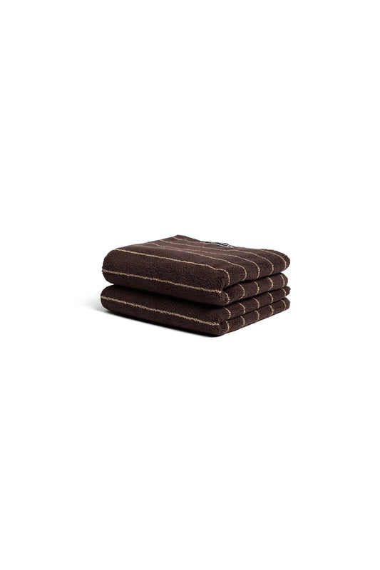 Hand Towel (Espresso Stripes)