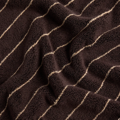 Bath Towel (Espresso Stripes)