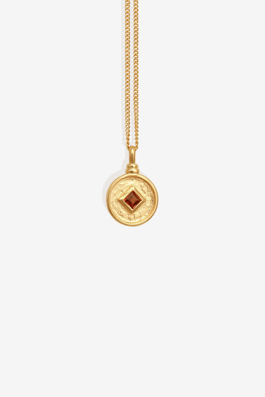 Blaze Coin Necklace (Gold)