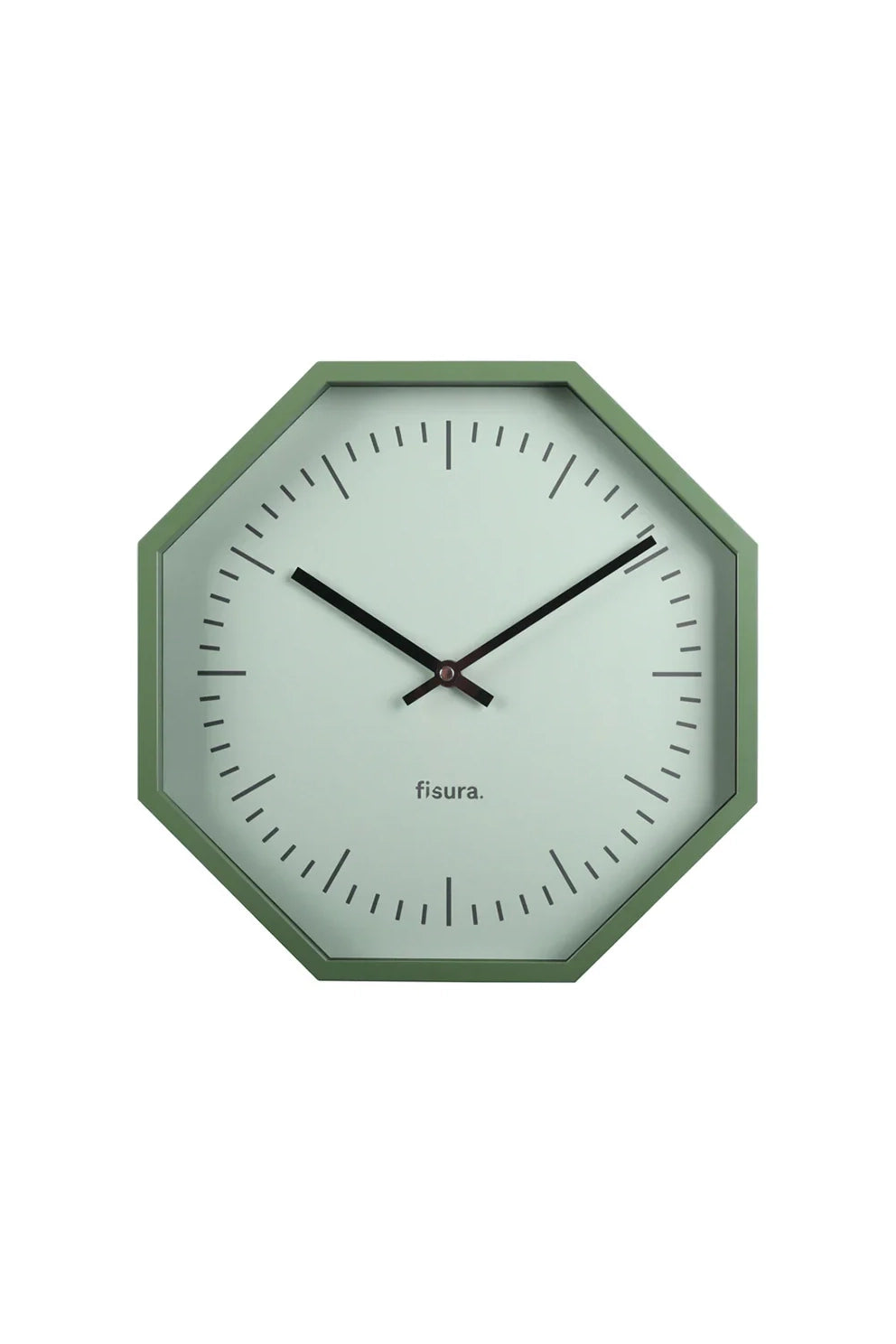 Octagonal Clock (Green)