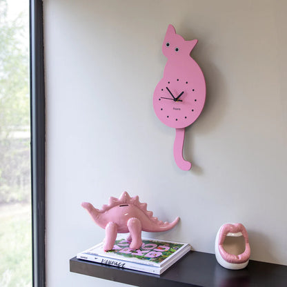 Cat Clock (Pink)