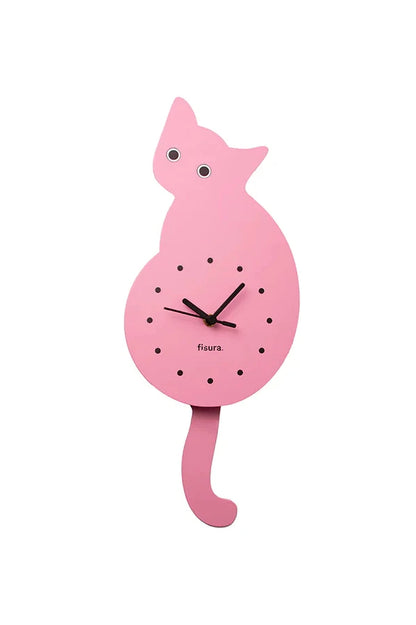 Cat Clock (Pink)