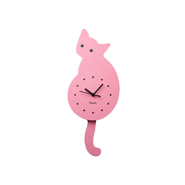 Cat Clock (Pink)