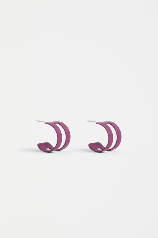 Beja Hoop Earring (PINK BERRY)