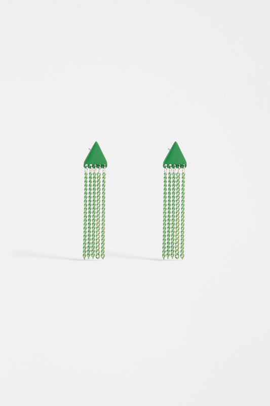 Fraans Earrings (Celery Green)