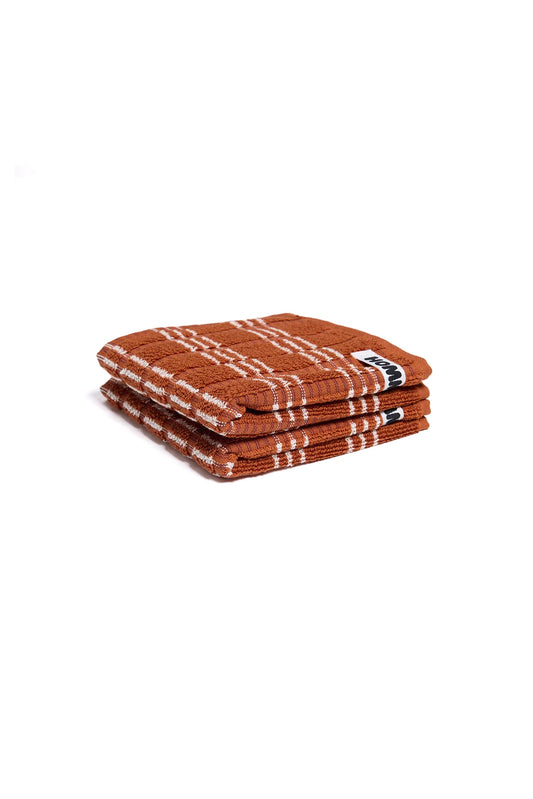 2 Pack Face Washer (Terracotta Multi)