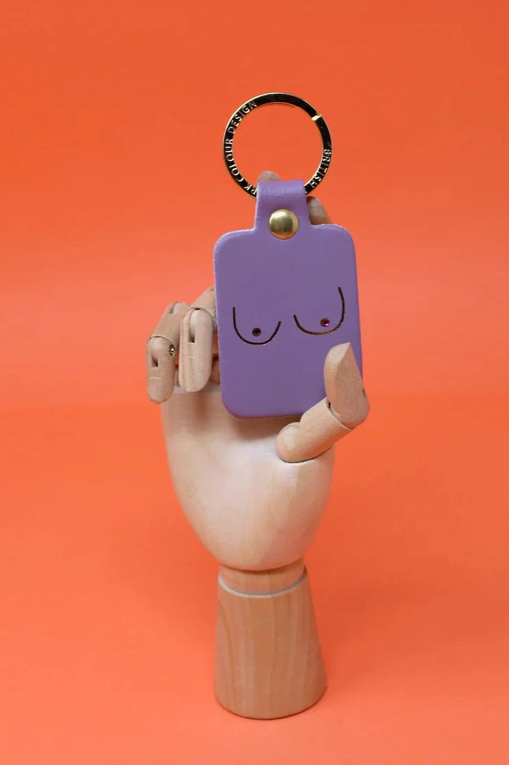 Boobs Keyring (Lilac)