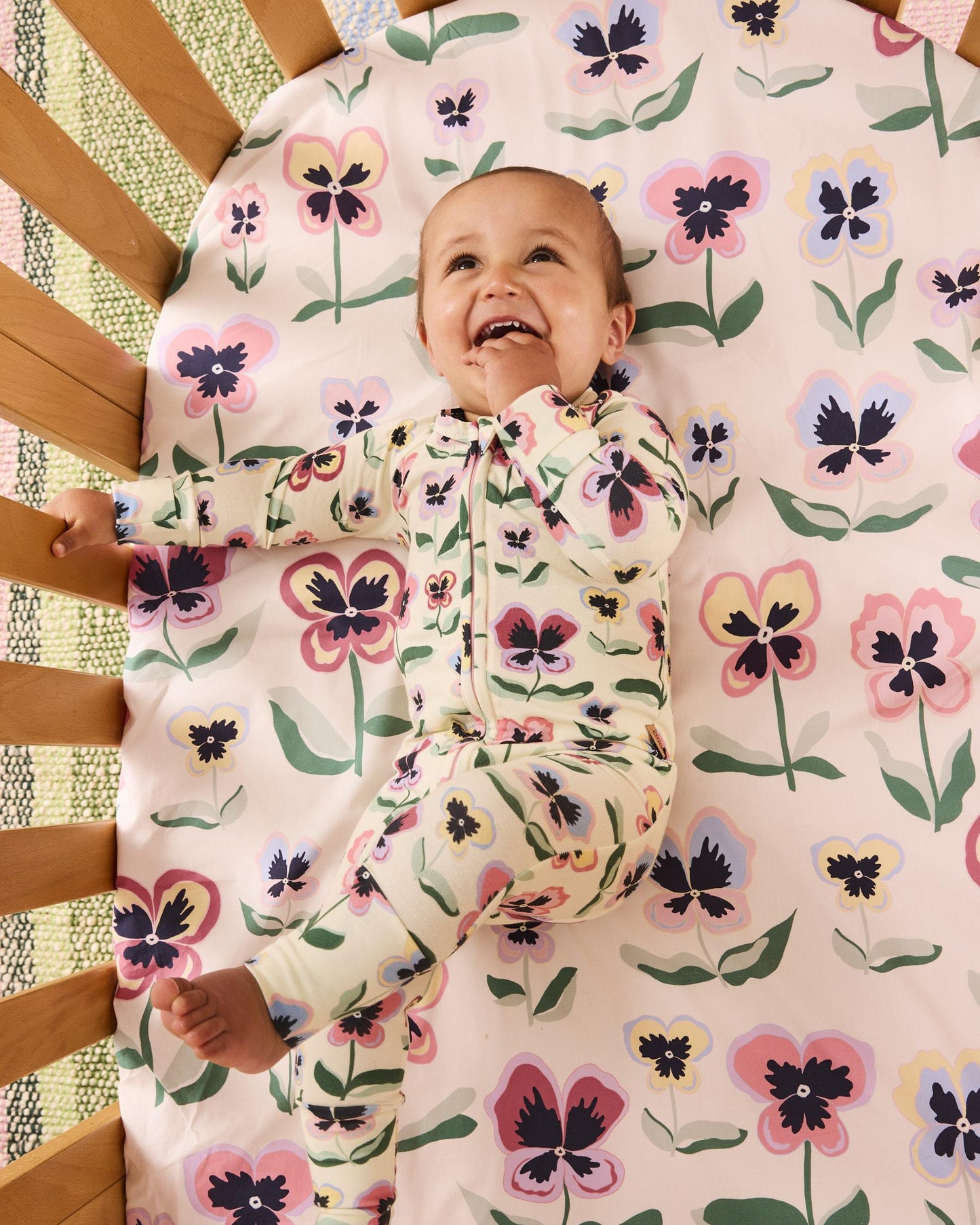 LS Zip Romper (Pretty Pansy)