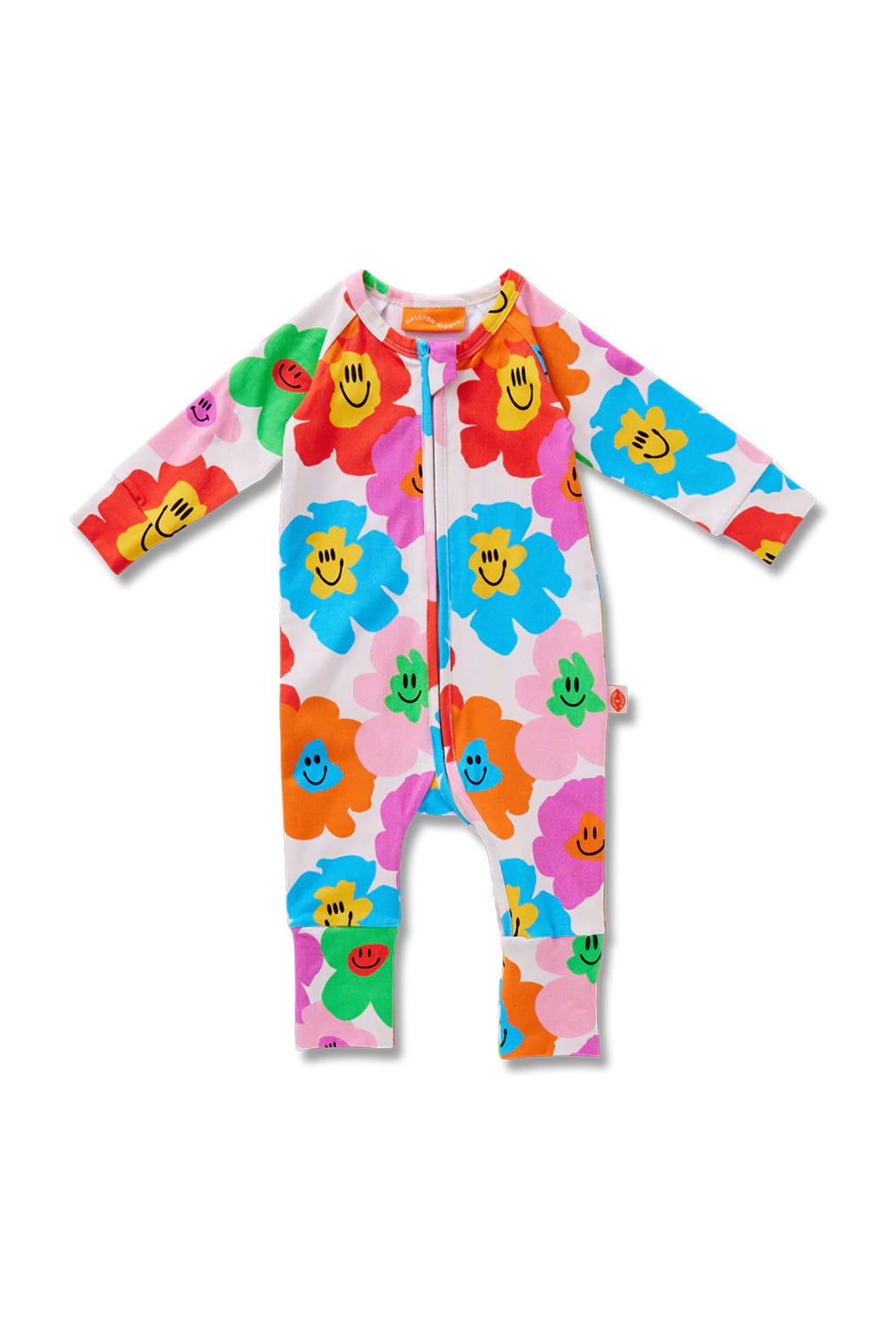 Hej Blomma! LS Zip Up Romper