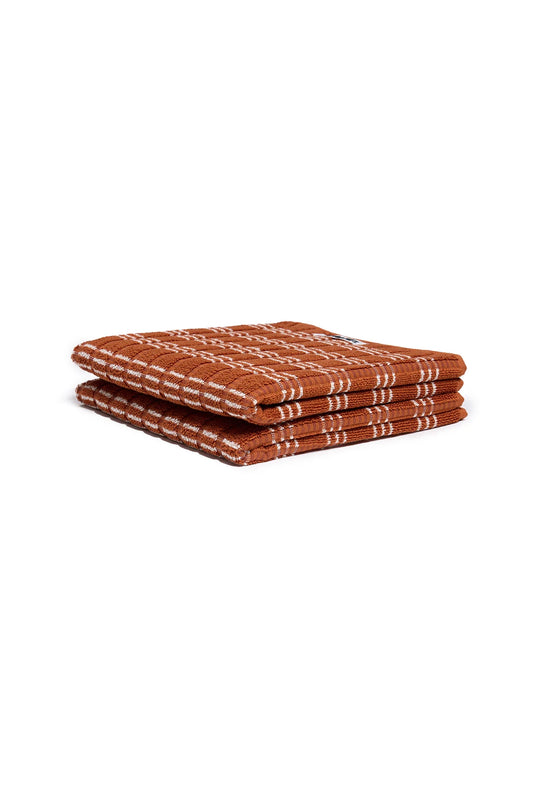 2 pack Hand Towel (Terracotta Multi)