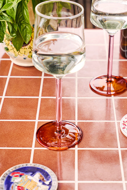 Marshmallow & Marmalade 2PC Vino Glass Set