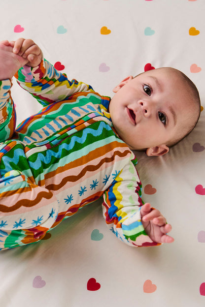 Beach Patterns Long Sleeve Romper