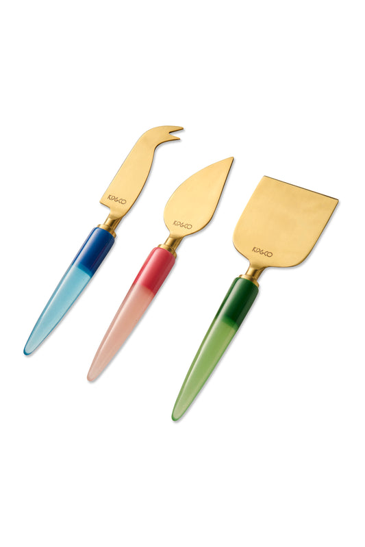 Bejewelled Cheese Knife Set