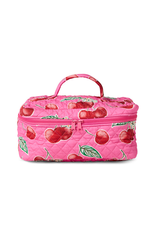 Cherry Blossom Quilted Toiletry Case