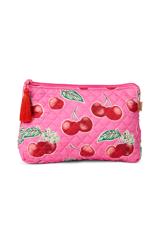 Cherry Blossom Quilted Toiletry Purse