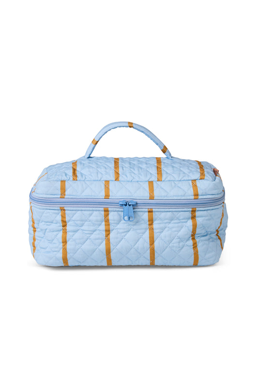 Como Stripe Quilted Toiletry Case