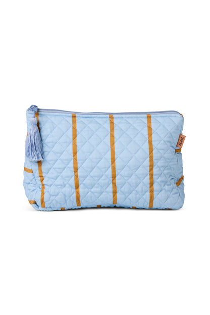 Como Stripe Quilted Toiletry Purse
