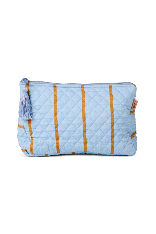 Como Stripe Quilted Toiletry Purse