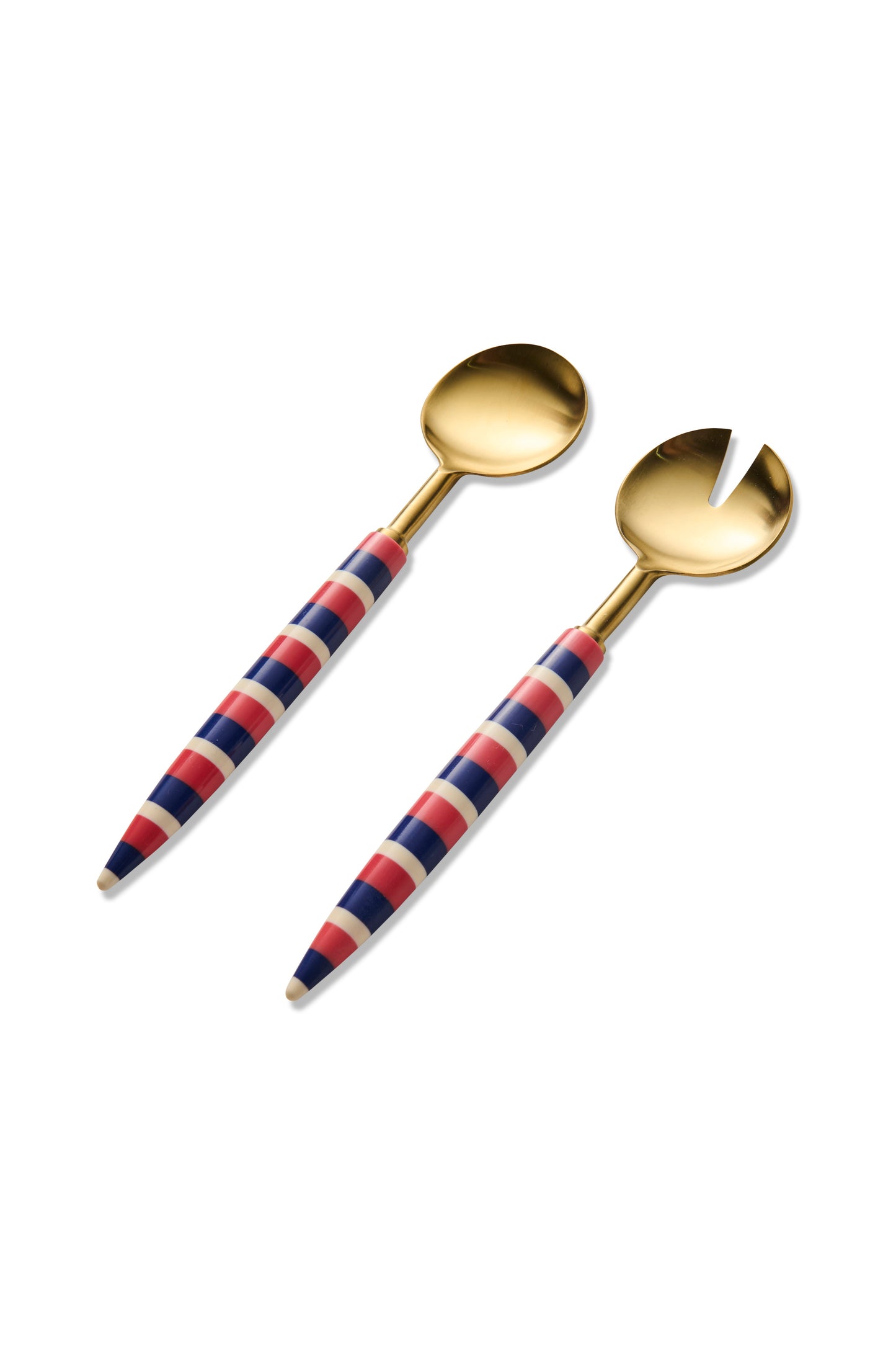 Crete Stripe Brasserie Salad Servers