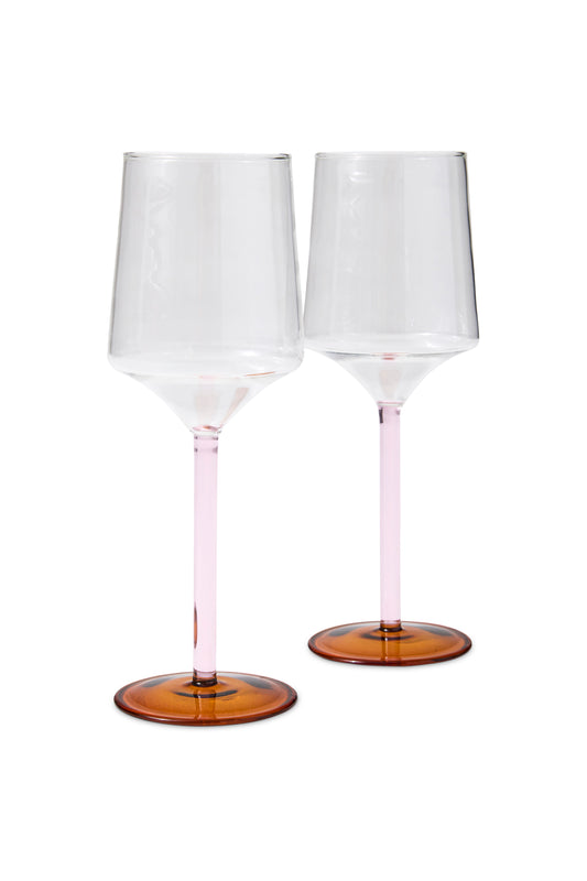 Marshmallow & Marmalade 2PC Vino Glass Set