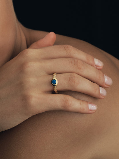 Lazuli Ring (Gold Vermeil)