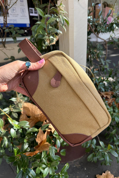 Norman Toiletry Bag (Khaki/Tan)