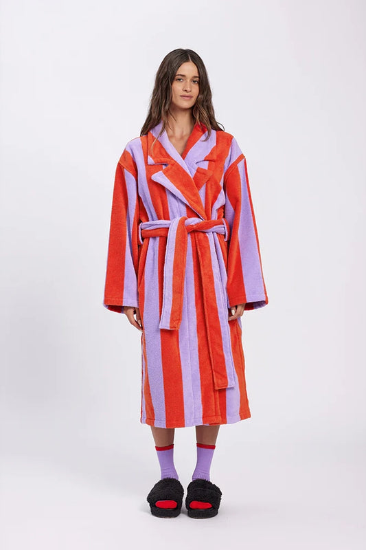 Robe (Grapefruit Stripes)