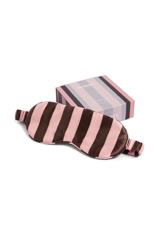 Silk Eye Mask (Rocky Road Stripes)