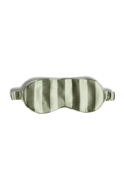 Silk Eye Mask (Wasabi Stripes)