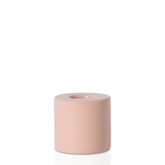 Ceramic Candle Holder Sml (Blush)