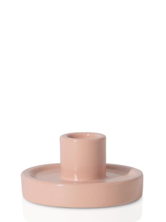 Ceramic Candle Holder Lrg (Blush)