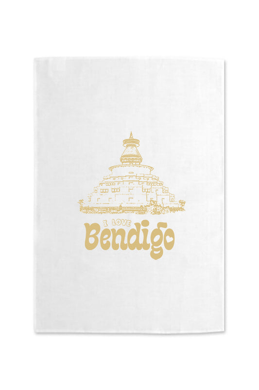 Great Stupa Tea Towel