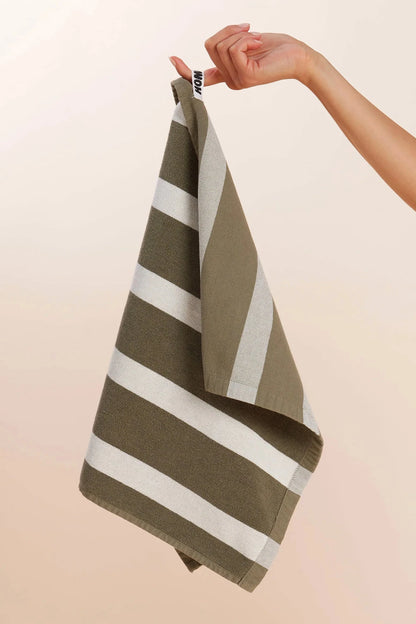 Tea Towel (Matcha Stripes)