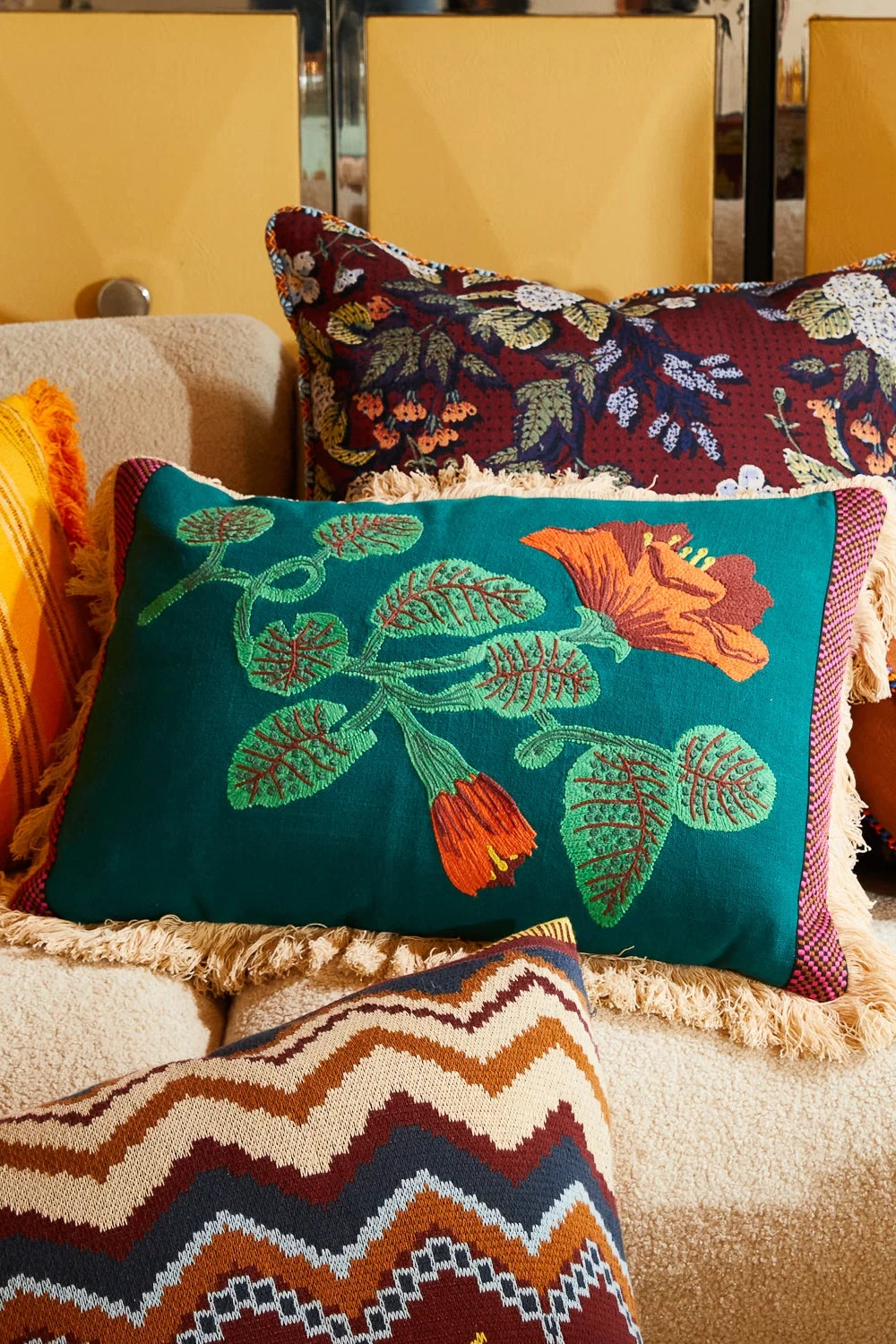 Maria Embroidered Cushion