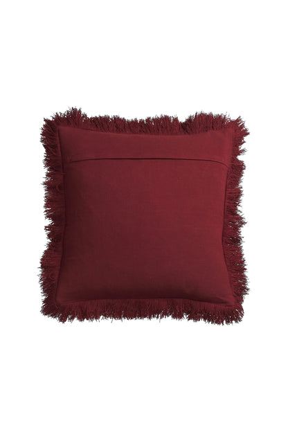 Vivi Applique Cushion (Rosewood)