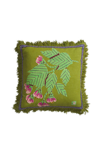 Vivi Applique Cushion (Juniper)
