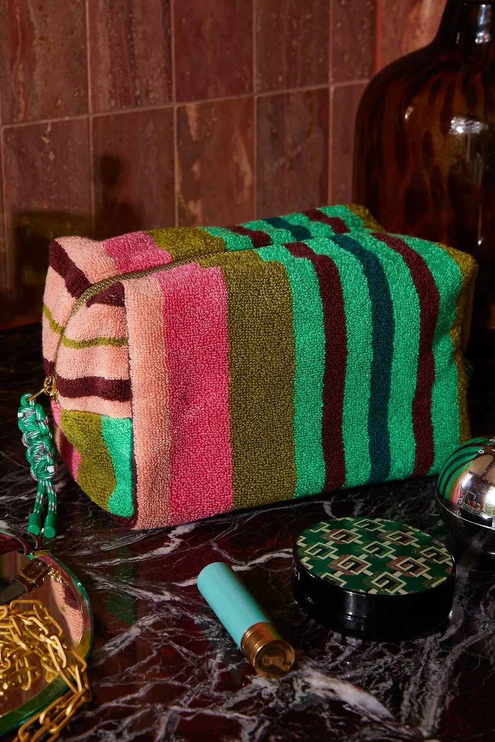 Nicolette Terry Pouch (Large Juniper)