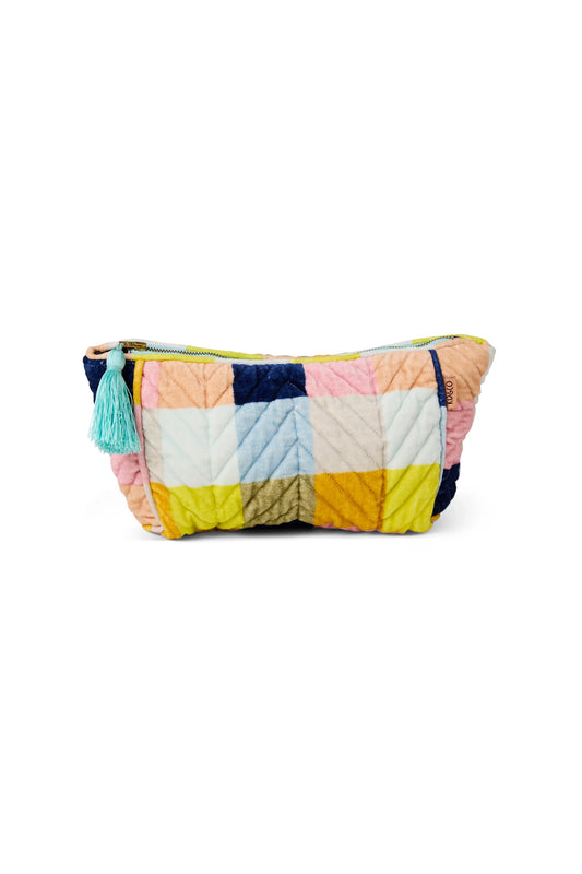 Florida Tartan Velvet Toiletry Bag